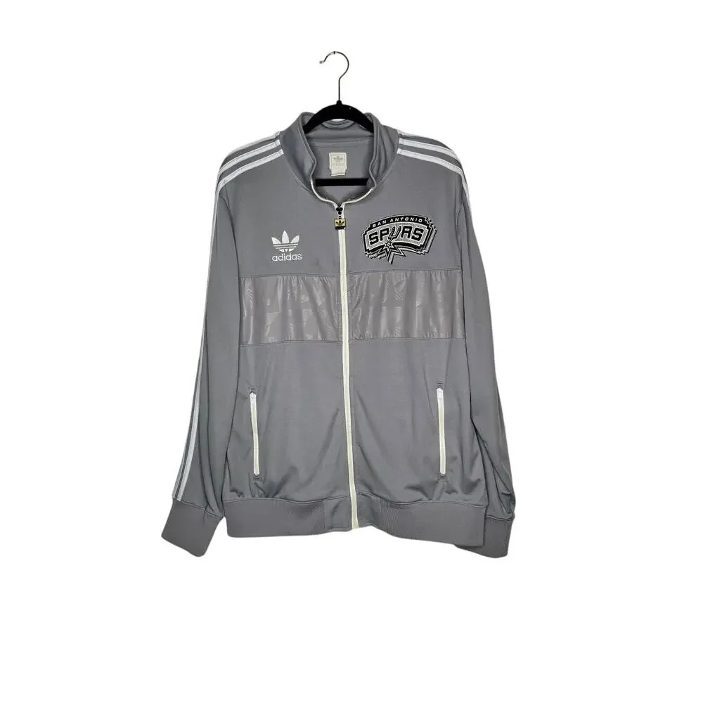 Adidas Originals San Antonio Spurs Court Series Track Jacket - Mens L Trefoil